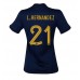 Frankrijk Lucas Hernandez #21 Voetbalkleding Thuisshirt Dames WK 2022 Korte Mouwen